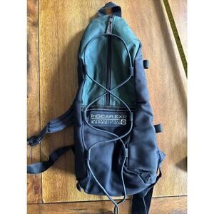 Vintage Y2K InGear EXP Sling Backpack Hiking Day Bag Green Black